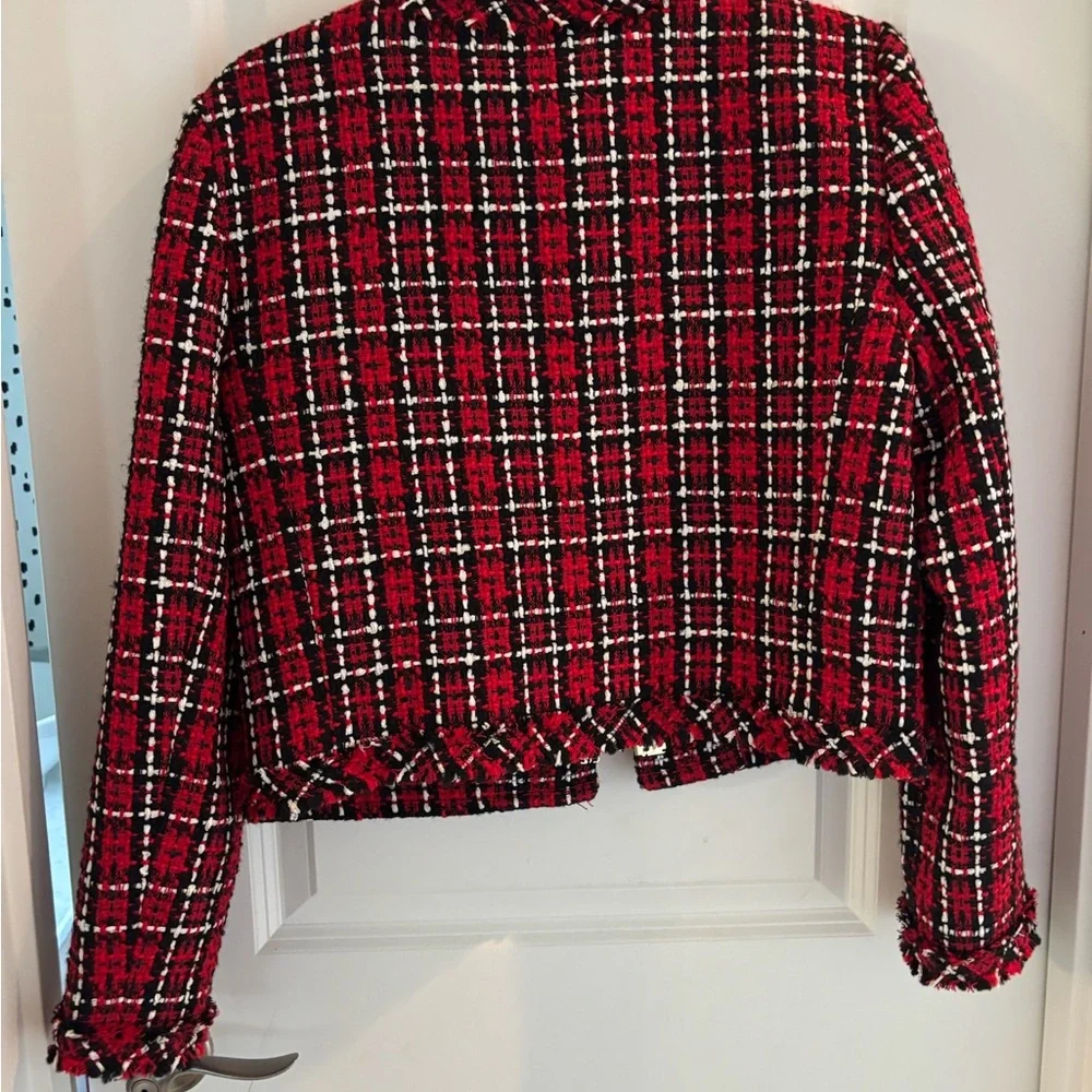 Alice + Olivia School Girl Red & Black Jacket - Picture 5 of 5